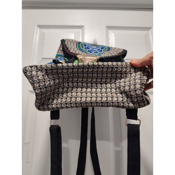 Backpack embroidered floral bag. Without straps 14”‎ tall 10” wide